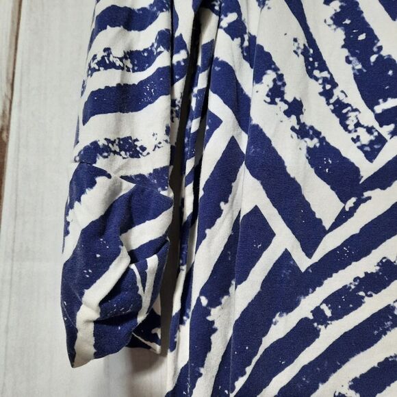 Peck‎ & Peck blouse Ladies size Extra Large Blue & White classiccore - Picture 4 of 7